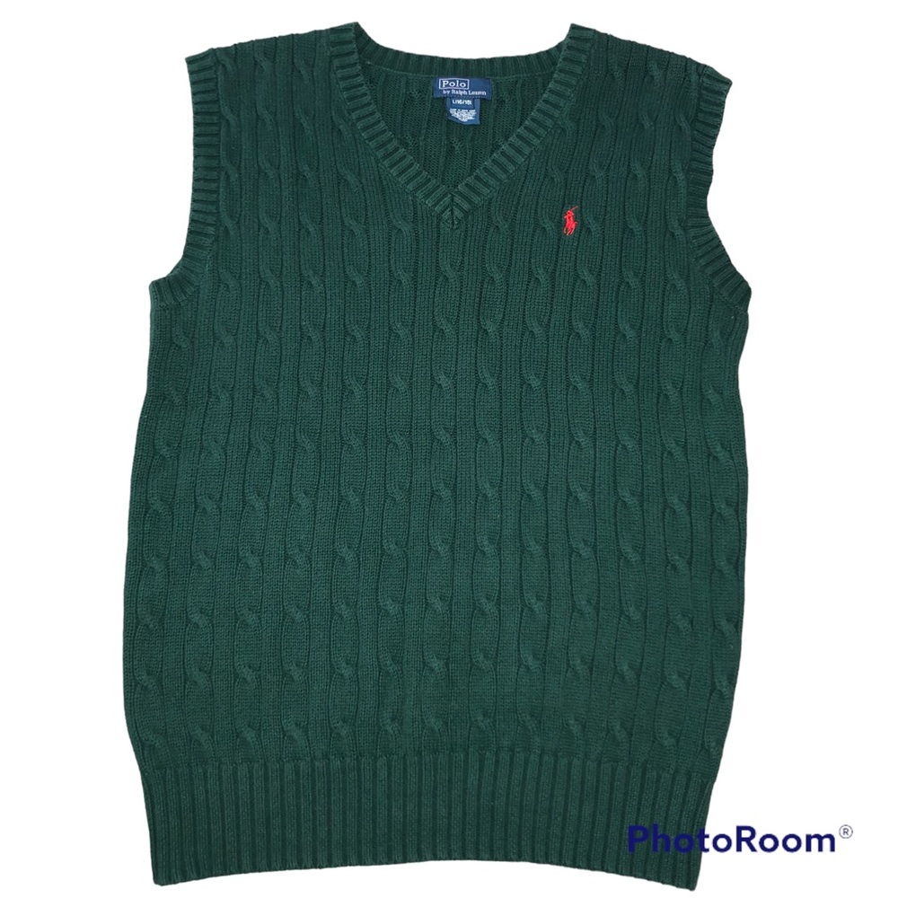 Polo by Ralph Lauren Cable-Knit Sleeveless Sweater Vest